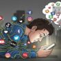 Ilustrasi kesehatan mental media sosial untuk artikel Menjaga Kesehatan Mental Media Sosial di Tengah Tekanan