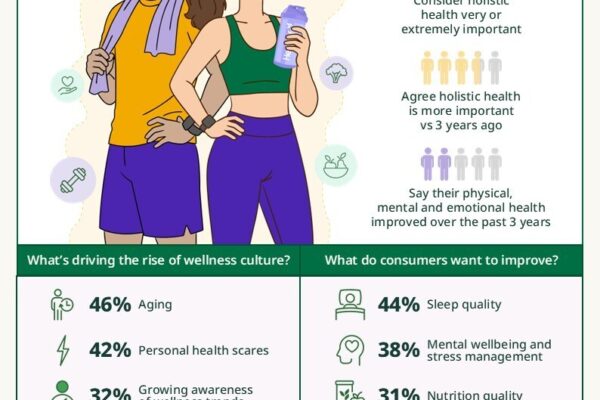 Ilustrasi budaya wellness untuk artikel Survei: Budaya Wellness Makin Kuat di Asia Pasifik